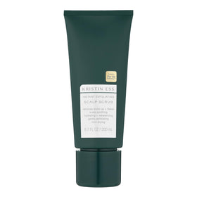 Kristin Ess front packaging showing scrub bottle and label benefit