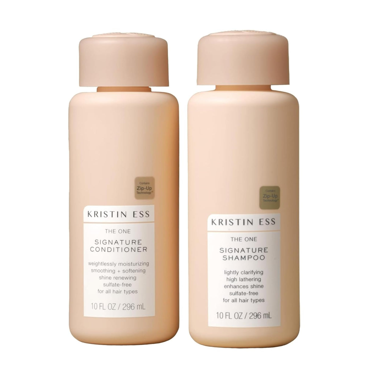 Kristin Ess front packaging showing set and salon-quality benefits