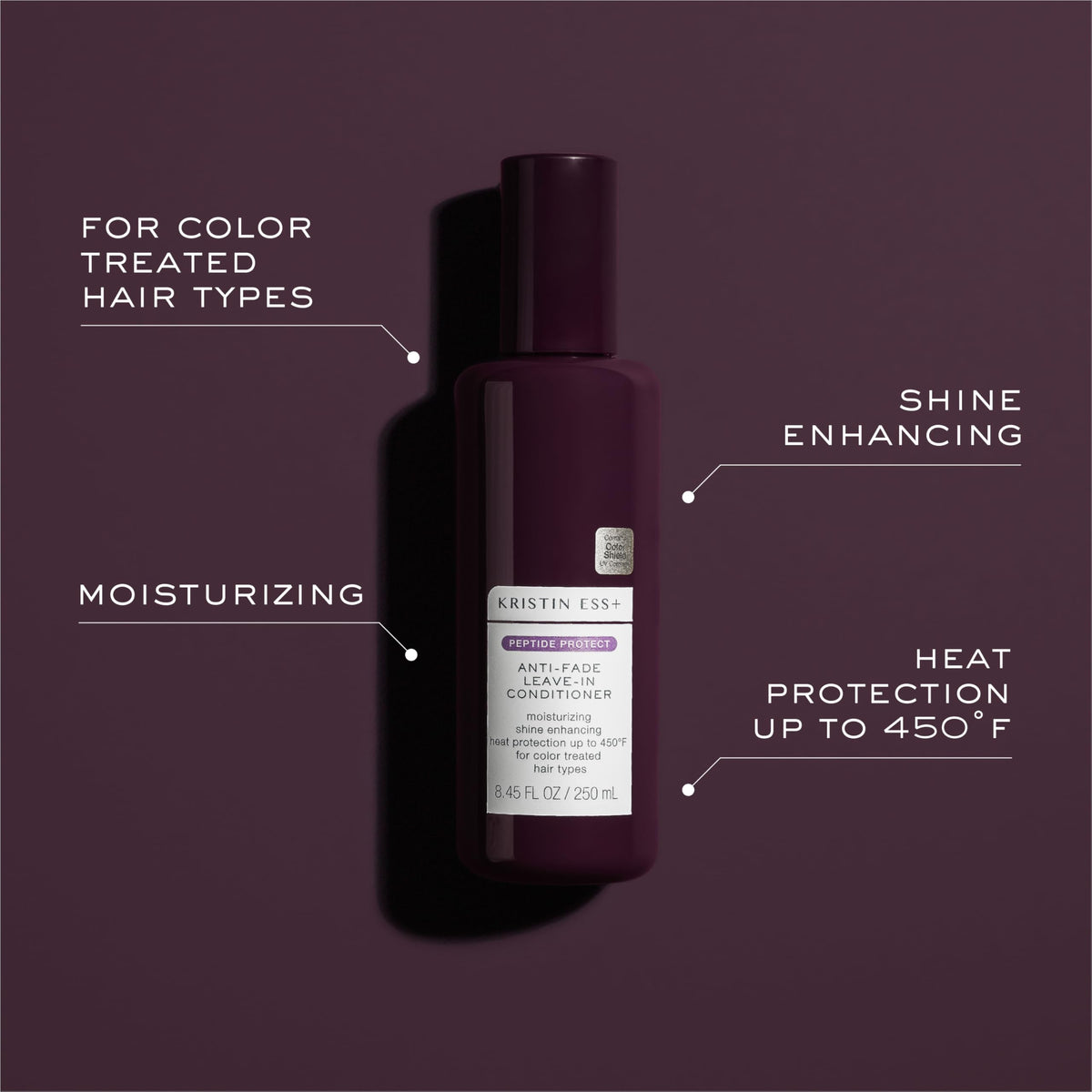 Kristin Ess creamy lightweight texture on hand showing moisturizing, non-greasy finish