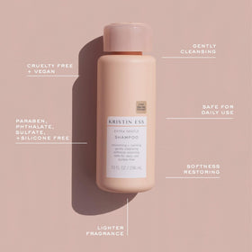 Kristin Ess shampoo and conditioner duo showing paired hydration benefits