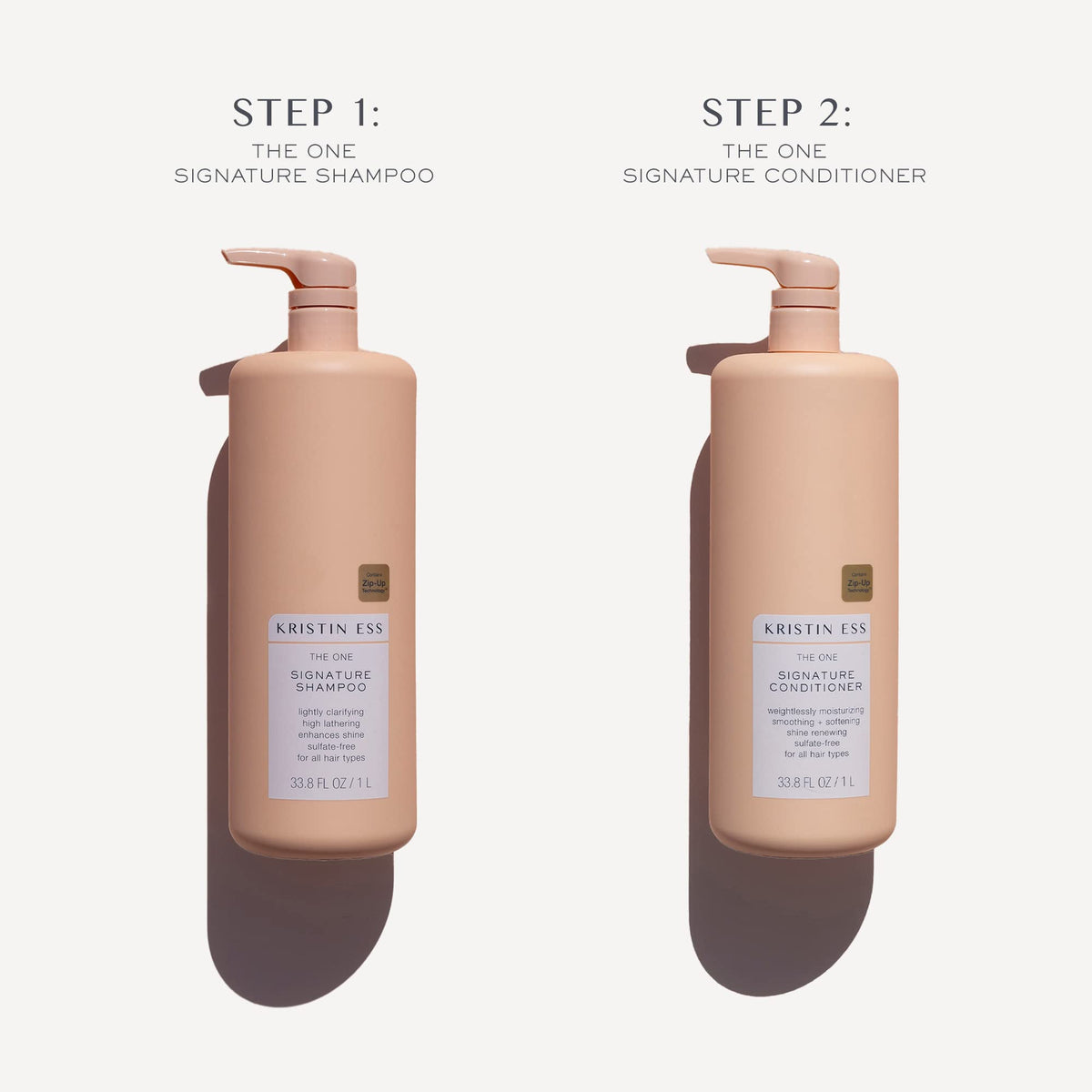 Kristin Ess shampoo texture close-up showing creamy lather for gentle cleansing benefit