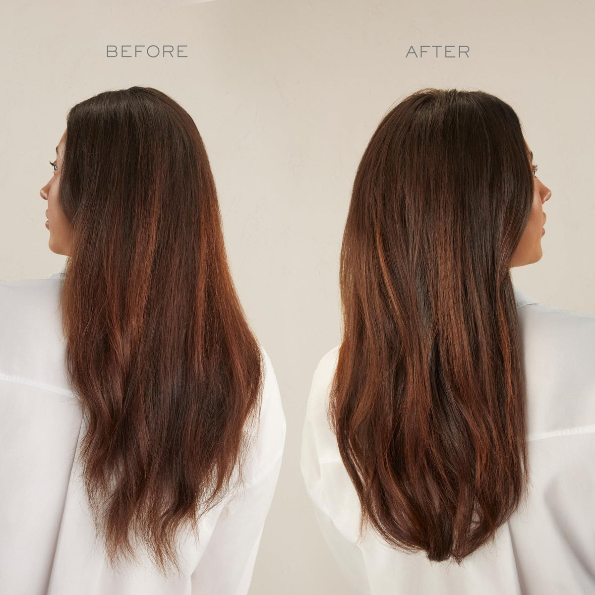 Kristin Ess sprayed on towel-dried hair before blowdry to reduce frizz