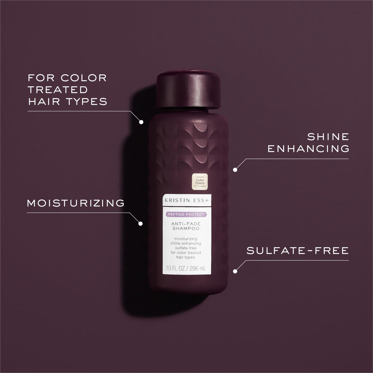 Kristin Ess shampoo foam texture close-up illustrating gentle lather