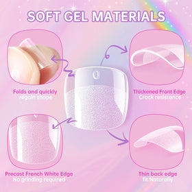 krofaue application with adhesive tabs demonstrating fast, gentle attachment