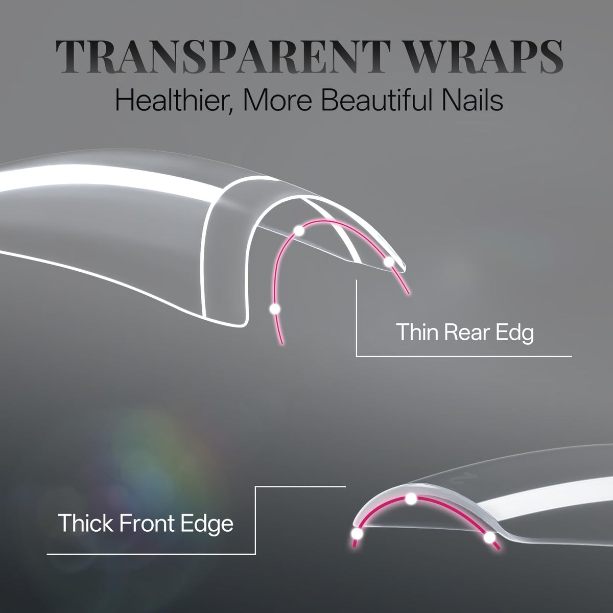 krofaue clear and natural tip closeup showing textures for easy customization benefit versatility