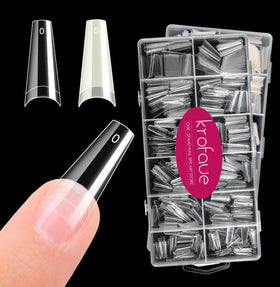krofaue front packaging box showing organized 1200 tips and storage convenience