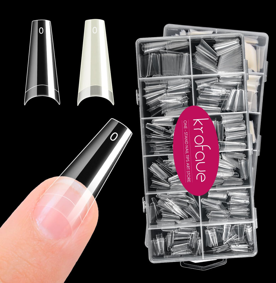krofaue front packaging box showing organized 1200 tips and storage convenience