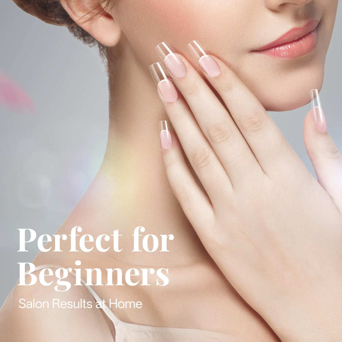 krofaue gel polish finish example on tips demonstrating glossy result for polished appearance benefit shine
