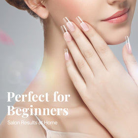 krofaue gel polish finish example on tips demonstrating glossy result for polished appearance benefit shine