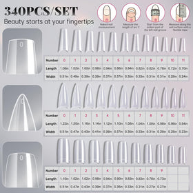 krofaue stiletto tips detail showing pointed curvature and precision shaping benefit