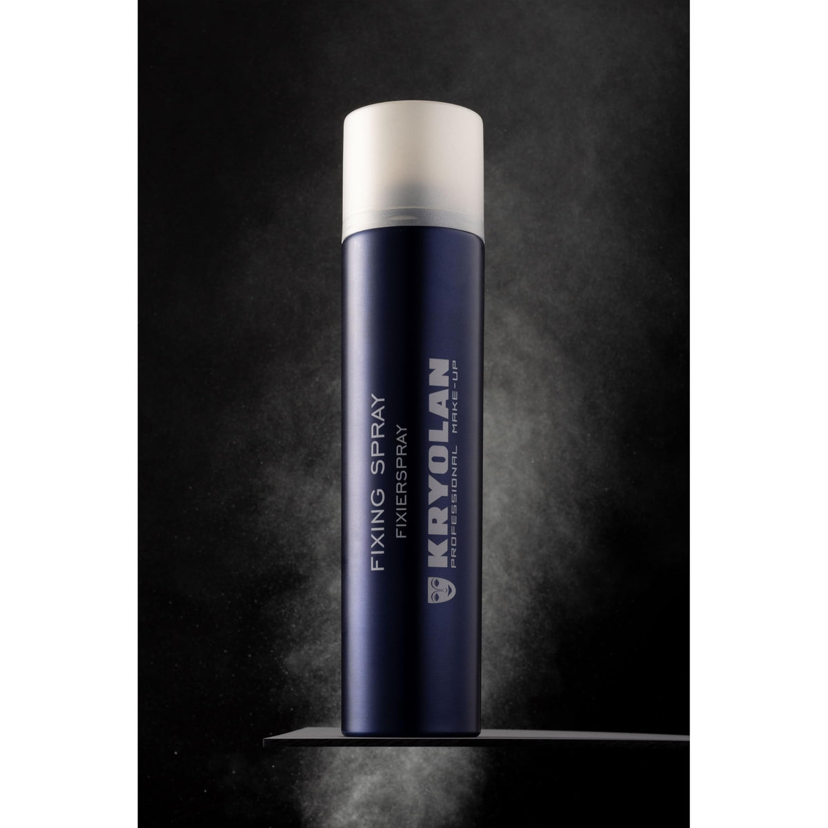 Kryolan can in hand showing size and travel-friendly benefit