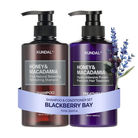 KUNDAL front packaging showing shampoo and conditioner, promising salon-quality hydration
