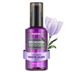 KUNDAL bottle front view showing White Musk label and premium finish, conveys luxury
