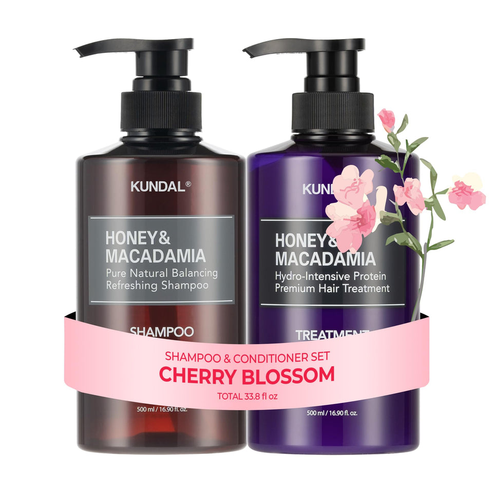 KUNDAL front packaging showing the Cherry Blossom set and premium look