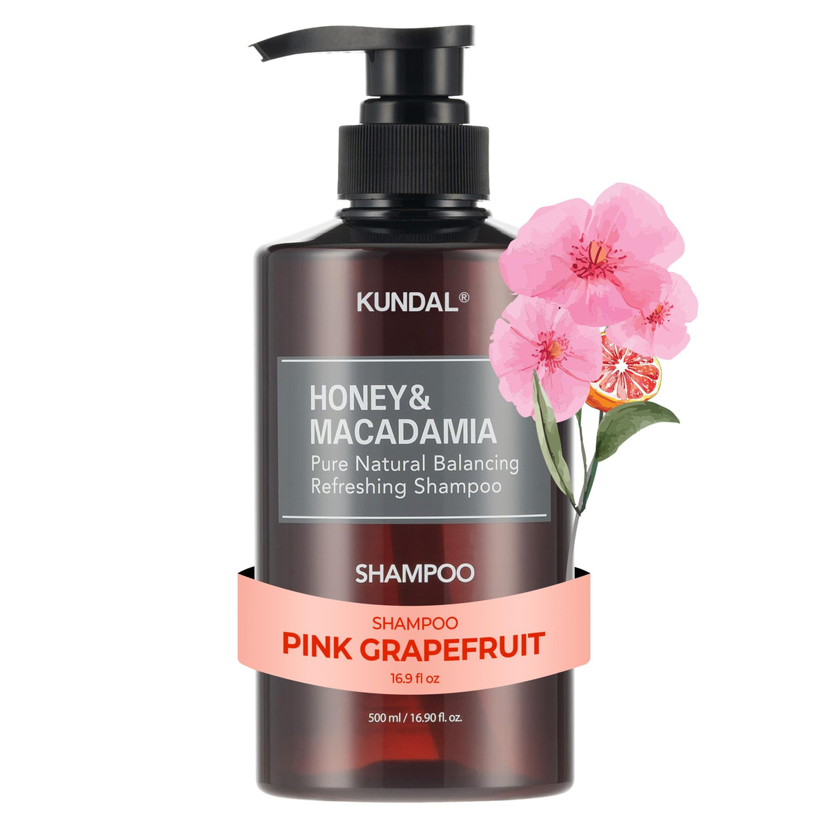 KUNDAL front bottle showing label and pink grapefruit scent benefit clarity