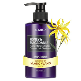 KUNDAL front bottle showing scent and hydration benefits