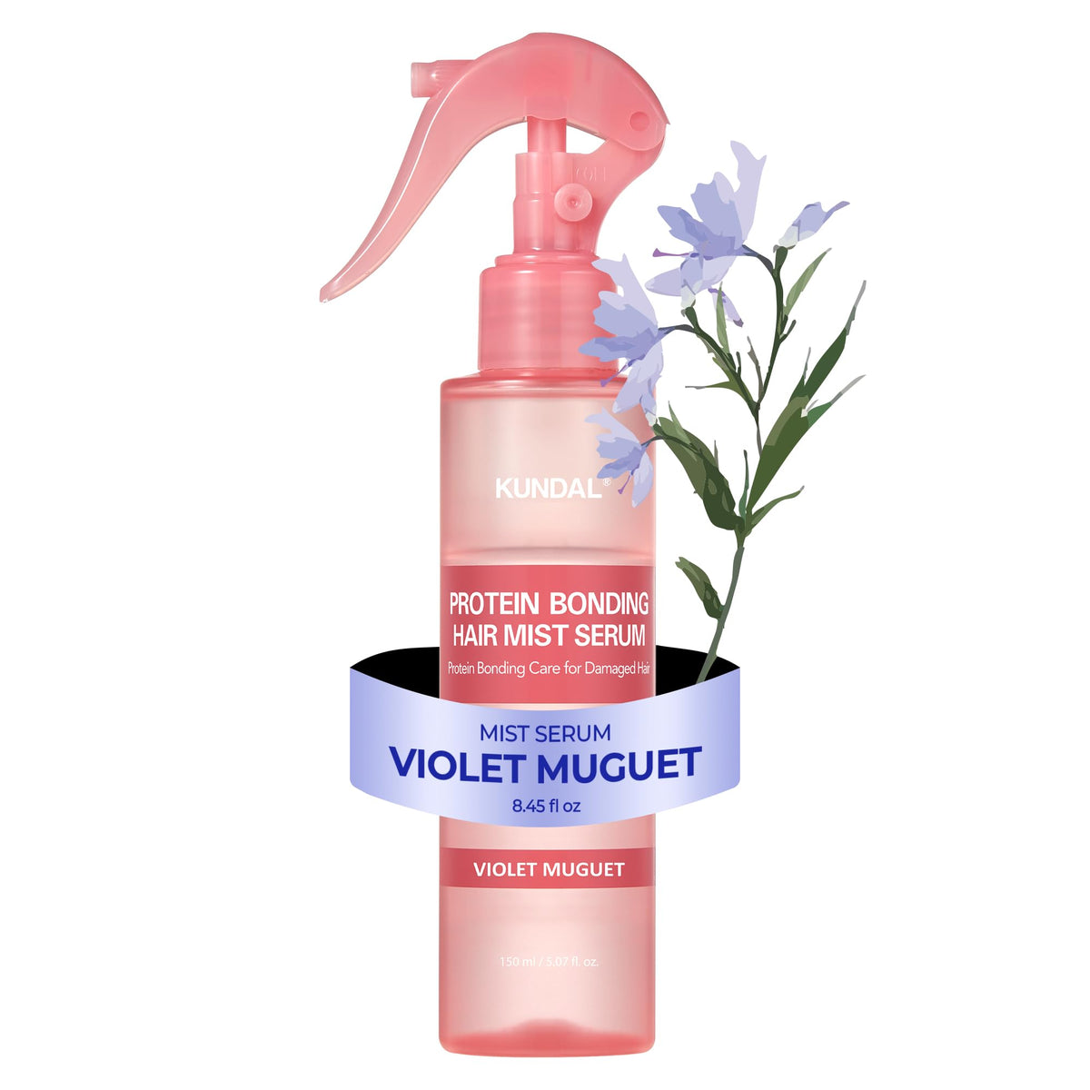 KUNDAL front packaging of 5-in-1 mist showing product and benefits