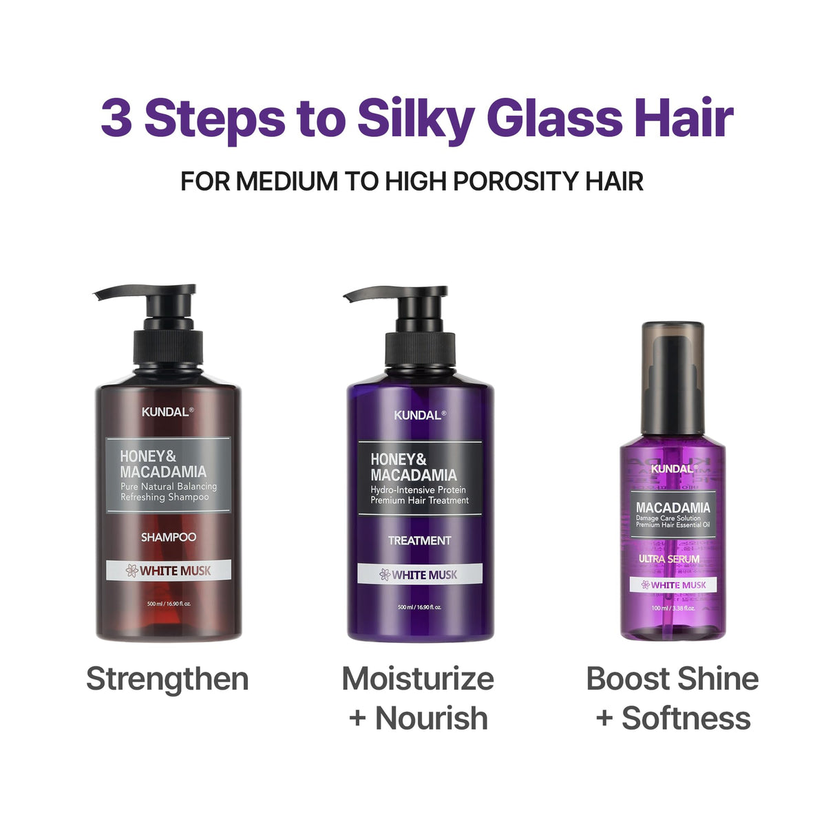 KUNDAL macadamia and argan ingredients emphasizing natural nourishment
