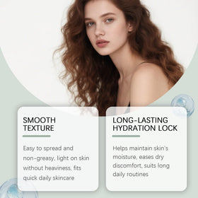 KunMan texture close-up revealing silky cream for non-greasy comfort