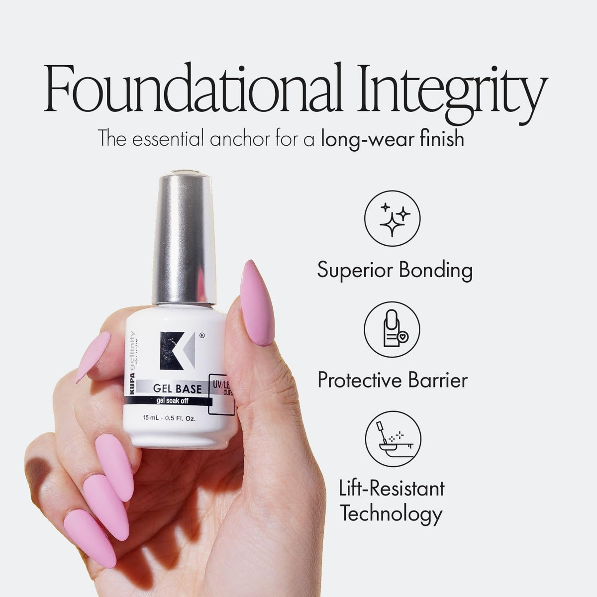 KUPA GelFinity brush close-up demonstrating smooth application and control