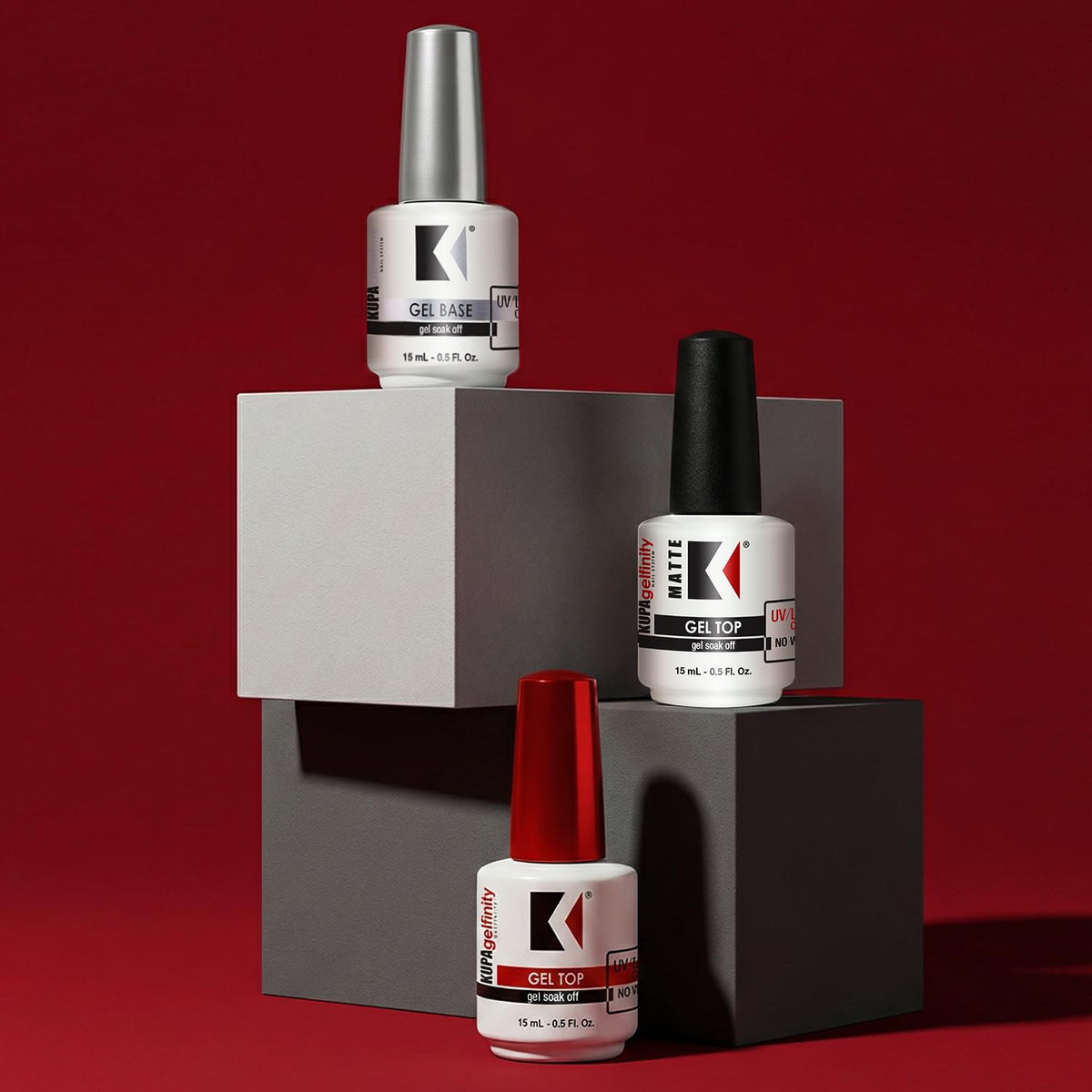 KUPA set in a manicure workspace lifestyle scene highlighting salon-quality results