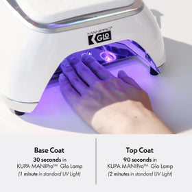 KUPA GelFinity applied during nail prep illustrating improved adhesion benefit