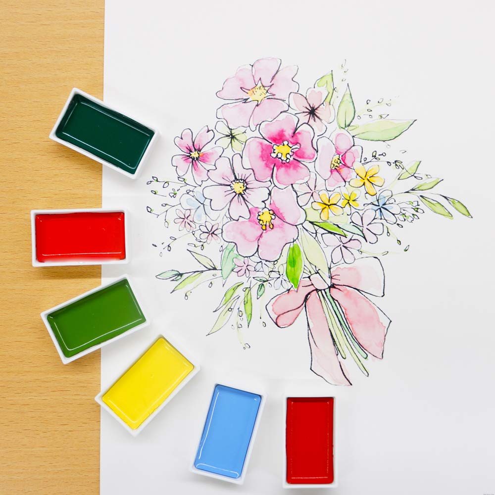 Kuretake Gansai Tambi elegant washi overlay and cardboard packaging signifying quality
