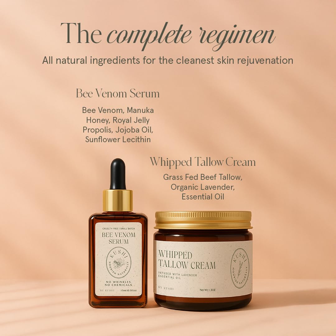 KUSHI body elbow application illustrating deep moisturization of dry areas
