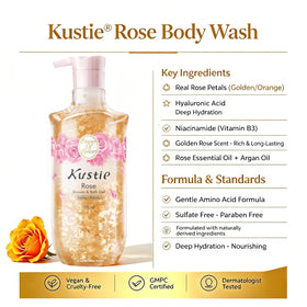 Kustie 16.9 oz bottle next to common objects for size clarity