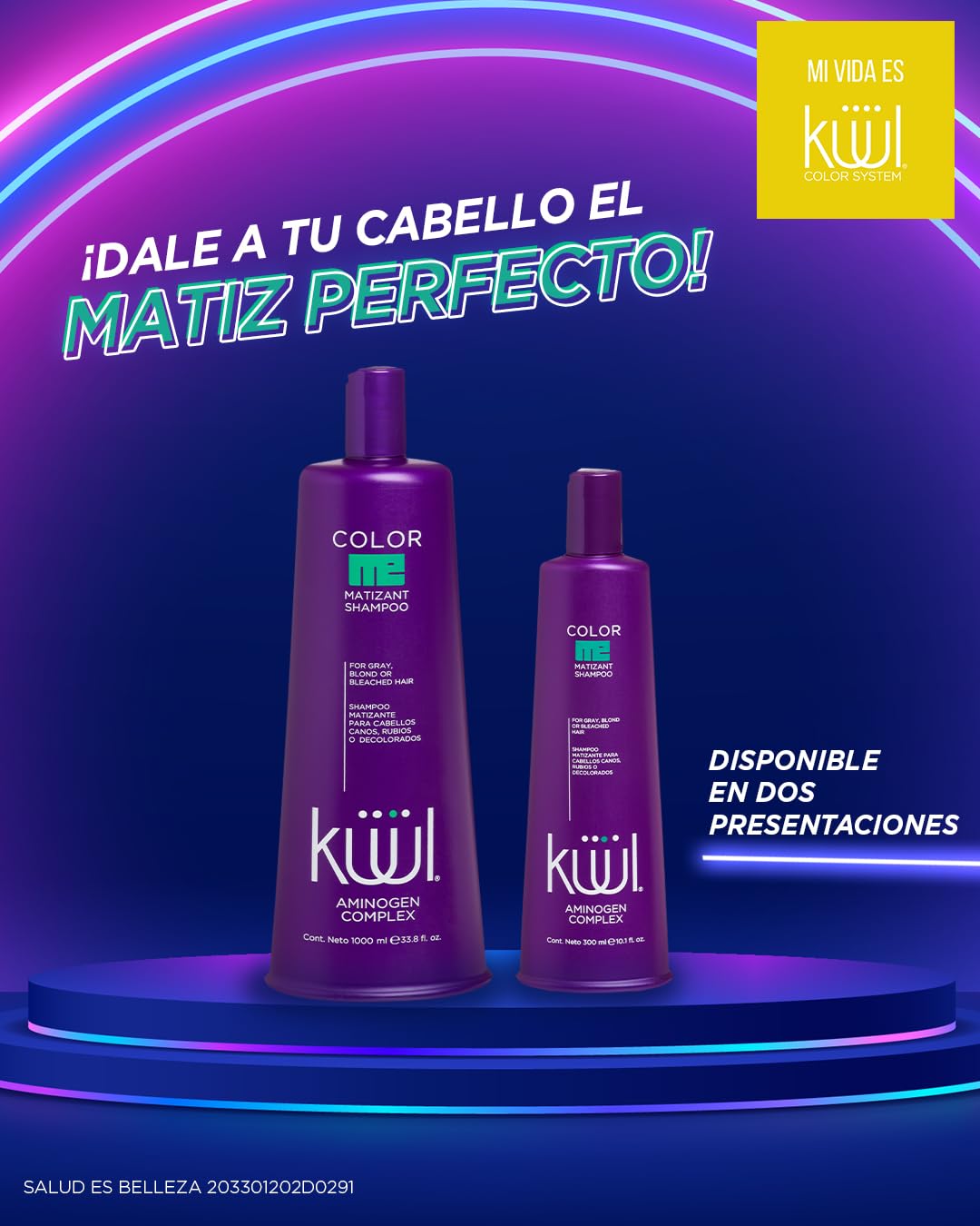 KUUL Matizant shampoo on bathroom shelf suggesting professional home-use convenience