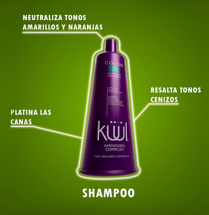 KUUL Matizant rich purple foam close-up demonstrating cleaning and toning action