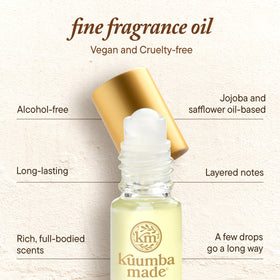 Kuumba Made ingredients label readable with vegan and alcohol-free benefits
