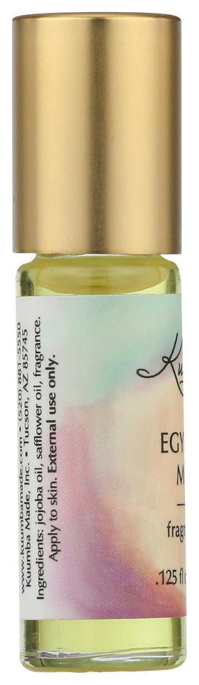 Kuumba Made bottle beside a ruler illustrating small 0.12 ounce scale