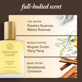 Kuumba Made size comparison in hand showing travel-friendly 0.5 fl oz