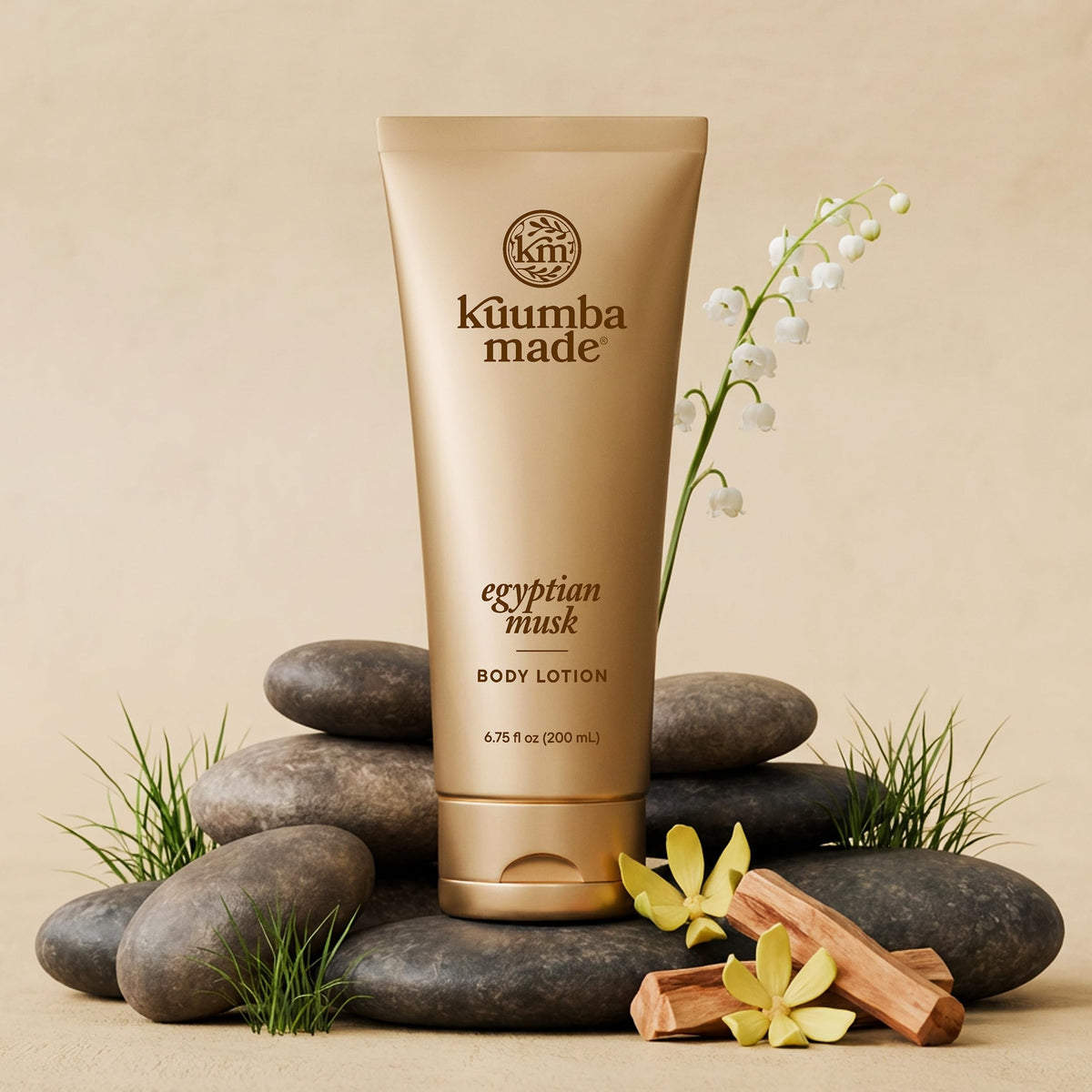 Kuumba Made ingredients label detail highlighting shea butter and botanical oils