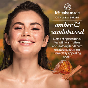 Kuumba Made oil drop on skin demonstrating silky texture and moisturizing feel