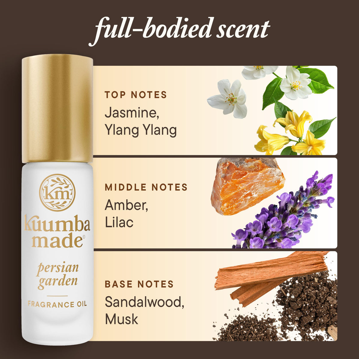Kuumba Made size comparison next to a coin showing compact travel-ready bottle