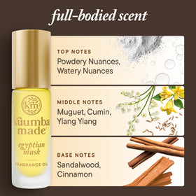 Kuumba Made in-hand size comparison illustrating portable 0.15 fl oz convenience