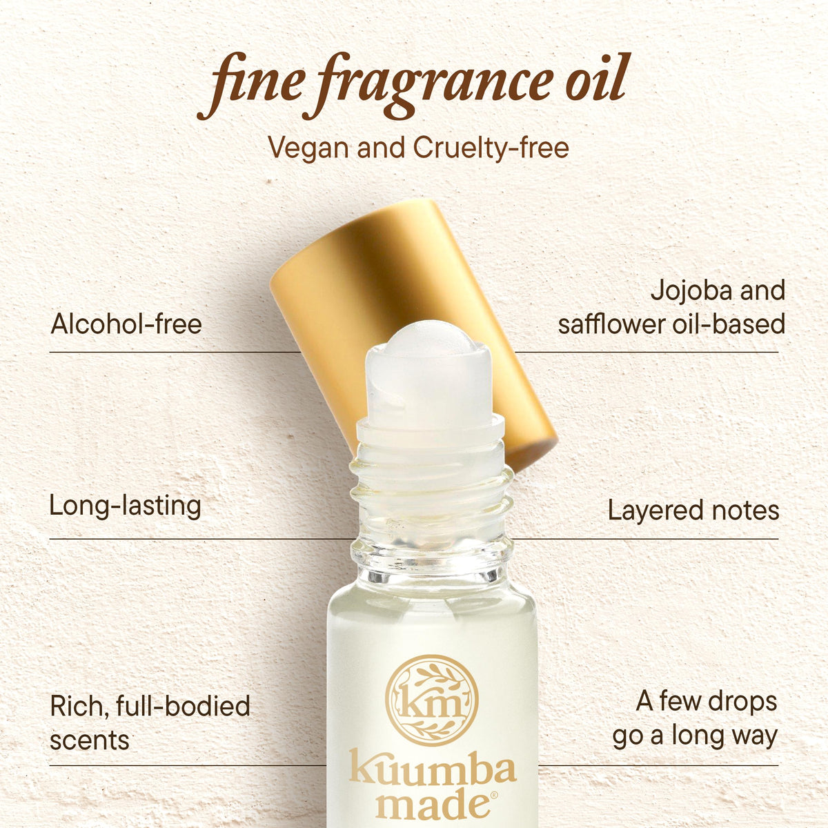Kuumba Made applied on wrist demonstrating subtle scent layering and easy touch-up