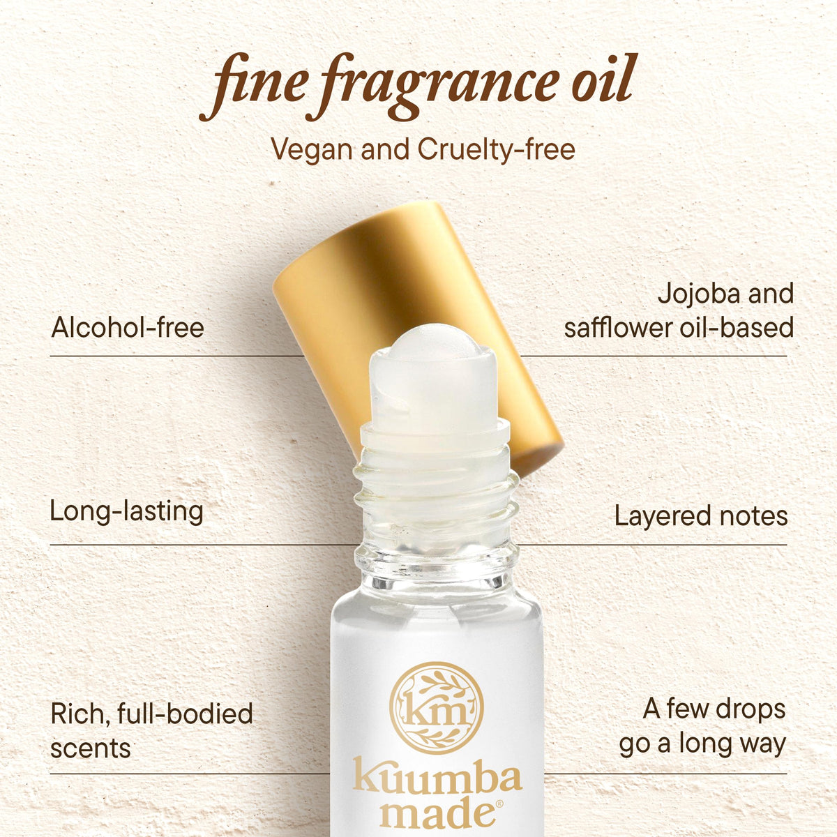 Kuumba Made applying roll-on to wrist for targeted, subtle scent release