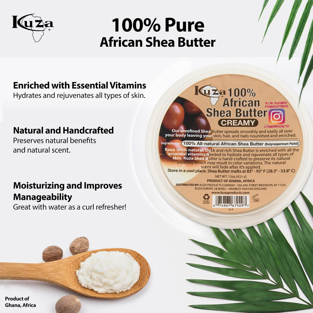 Kuza being applied to curly hair improving manageability and defining curls