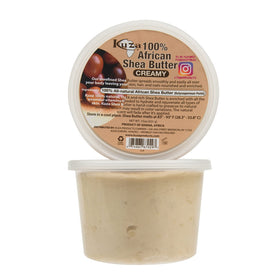 Kuza creamy shea butter texture close-up showing smooth spreadability benefit