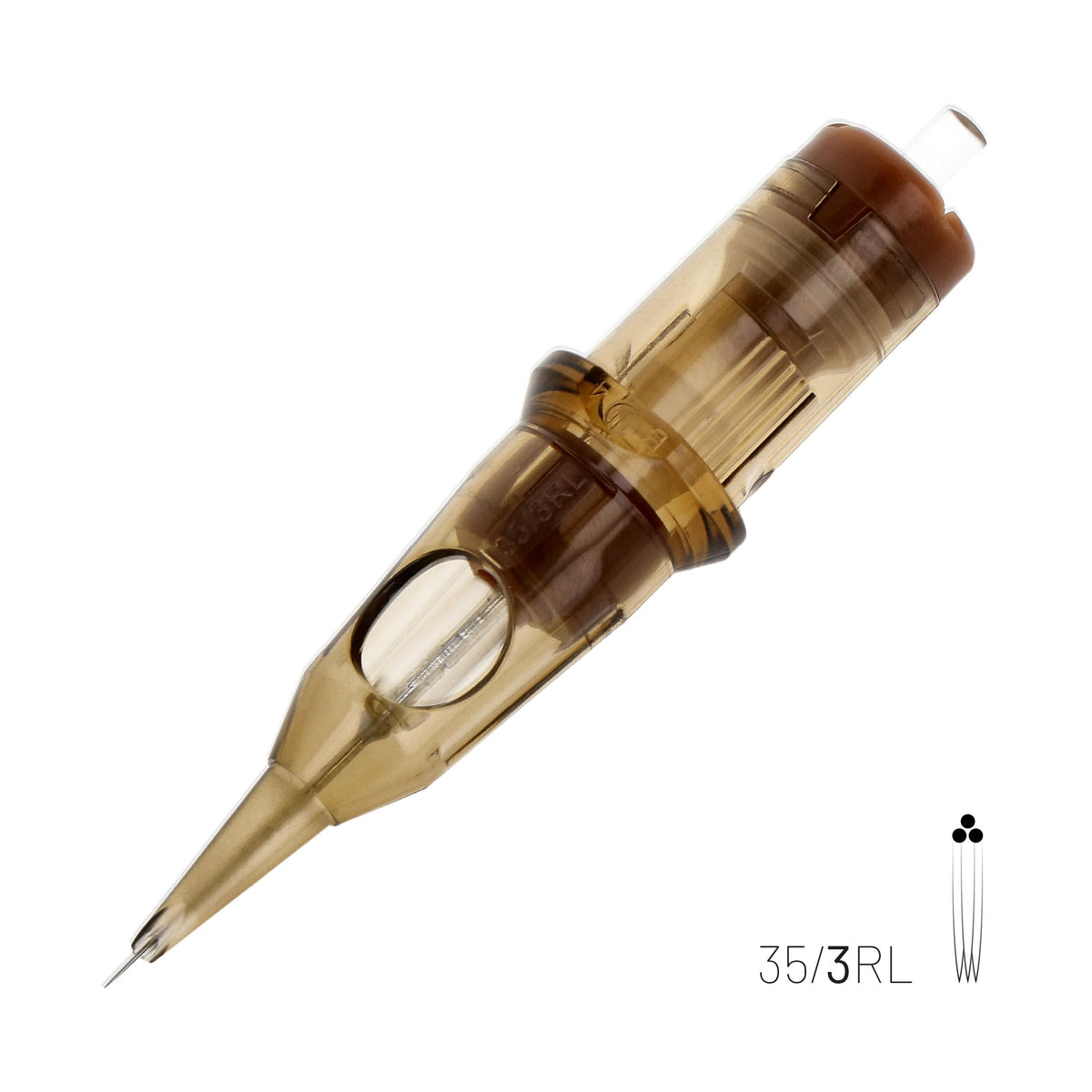 single Kwadron 3RLLT cartridge close-up demonstrating precise fit and control
