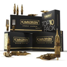 Kwadron front packaging box of 20 showing model and benefits