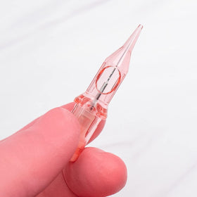 Kwadron Optima close-up of 0.30mm long taper needle tip for precise fine-line work