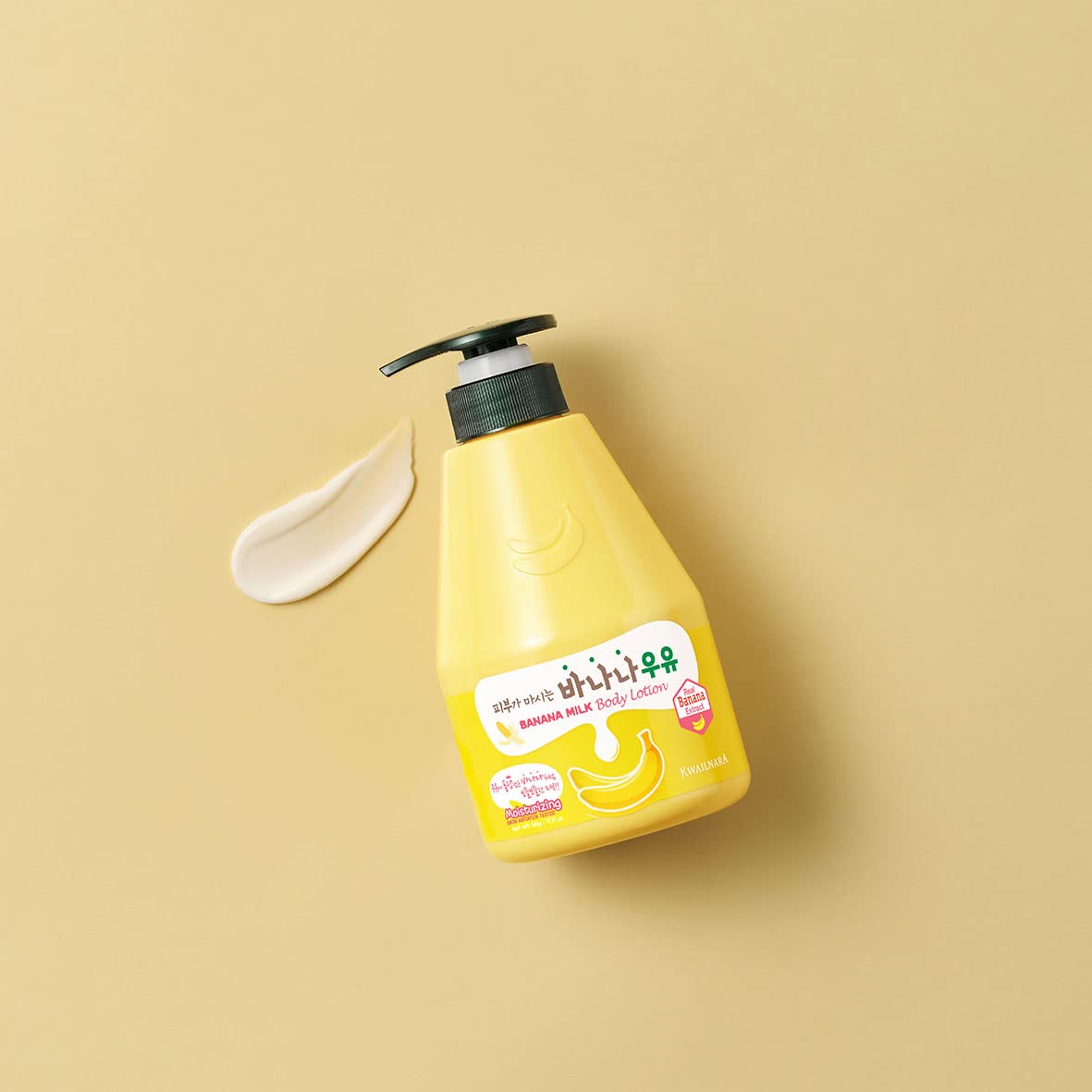 Person applying Kwailnara lotion to arm, demonstrating lightweight hydration and smooth finish