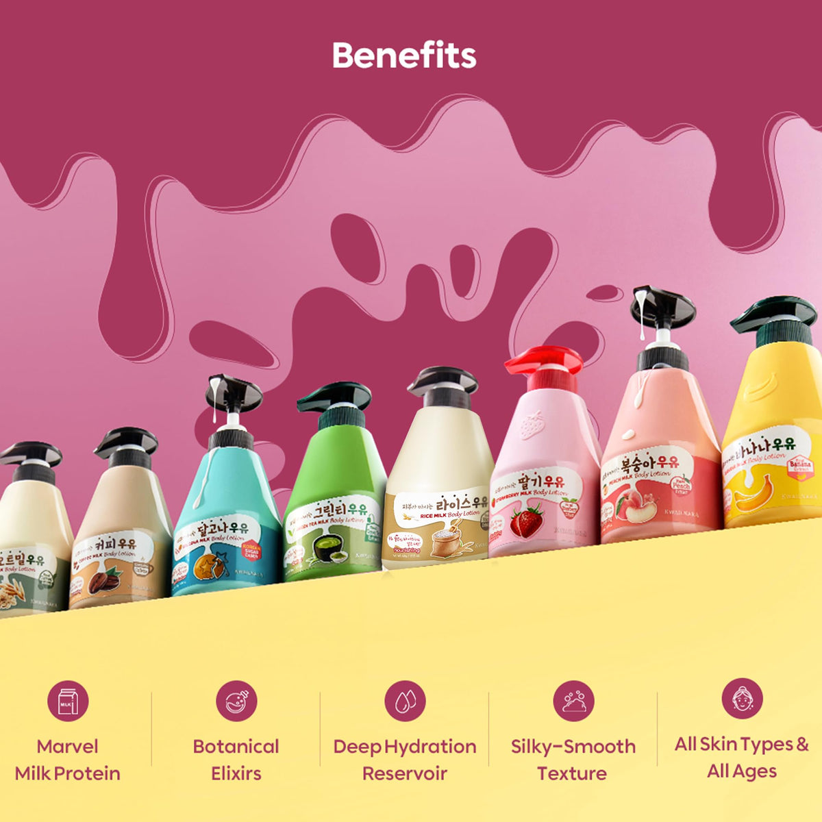 Kwailnara lotion texture close-up demonstrating creamy, lightweight spreadability