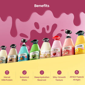 Kwailnara lotion texture close-up demonstrating creamy, lightweight spreadability