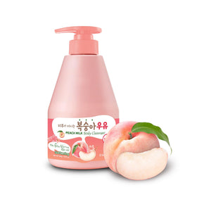 Kwailnara front bottle shot highlighting peach milk cleanser and brightening benefits