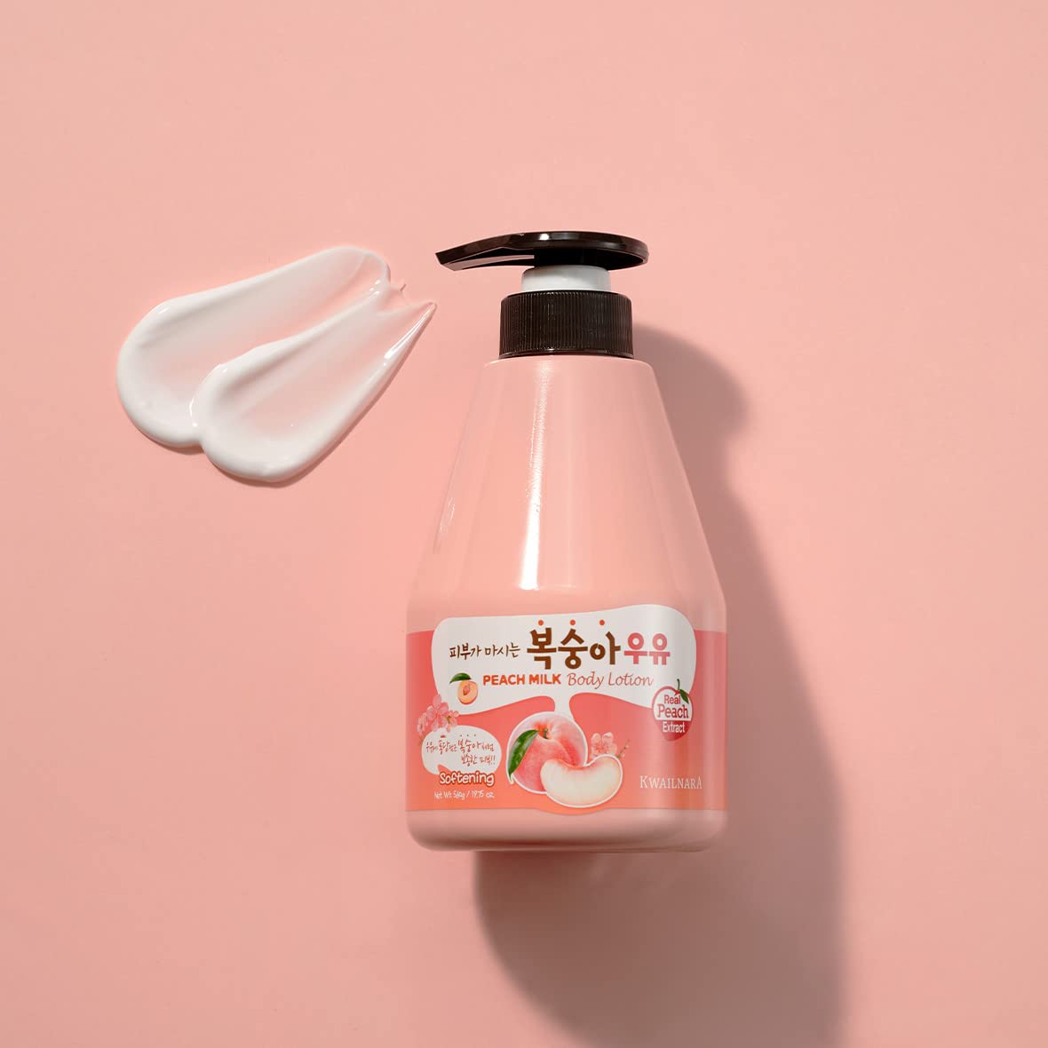 Kwailnara bottle next to common objects showing 19.75 fl oz scale